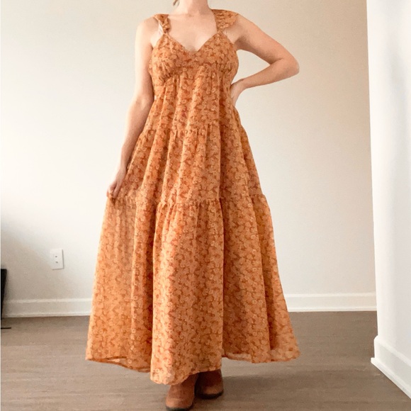 Madewell Dresses & Skirts - Madewell Georgette Ruffle Tiered Daisy Maxi Dress